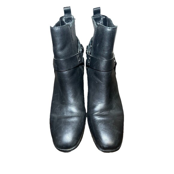 Sam Edelman Dalma Black Leather Studded Harness Chelsea Ankle Boots Women 8 - Picture 5 of 13